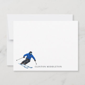 Benutzerdefinierte Skifahrerkarten Mitteilungskarte