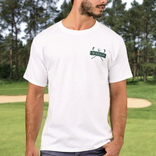 Benutzerdefinierte Smaragdgrüne Golfschläger und B T-Shirt