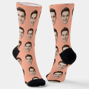 Benutzerdefinierte Socken mit Gesicht Personalisie