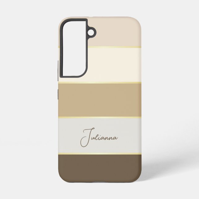 Benutzerdefinierte Sommerfarben-Farbblockstreifen Samsung Galaxy Hülle (Rückseite)