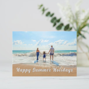 Benutzerdefinierte Sommerferienkarte für Ihr Foto