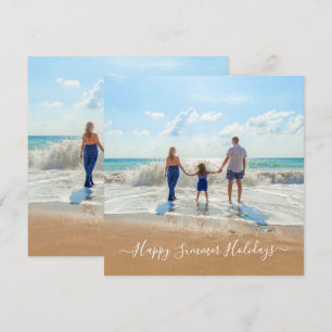 Benutzerdefinierte Sommerurlaubskarte für Foto und