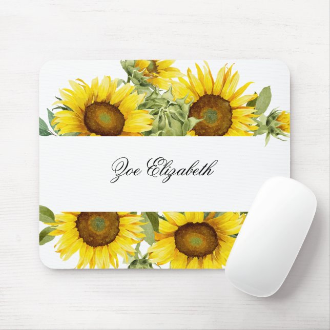 Benutzerdefinierte Sonnenblume Blüte Fügen Sie Ihr Mousepad (Mit Mouse)