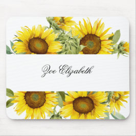 Benutzerdefinierte Sonnenblume Blüte Fügen Sie Ihr Mousepad