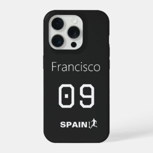 Benutzerdefinierte Spanien National Fußball Profi iPhone 15 Pro Hülle