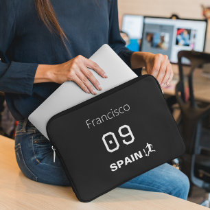 Benutzerdefinierte spanische Nationalfußball-Profi Laptopschutzhülle