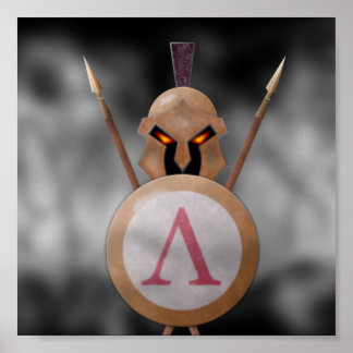 Benutzerdefinierte Spartan-Leinwand Poster