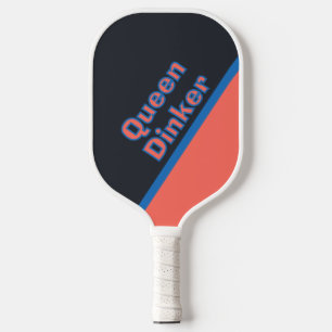 Benutzerdefinierte Spaß Königin Dinker monogrammie Pickleball Schläger