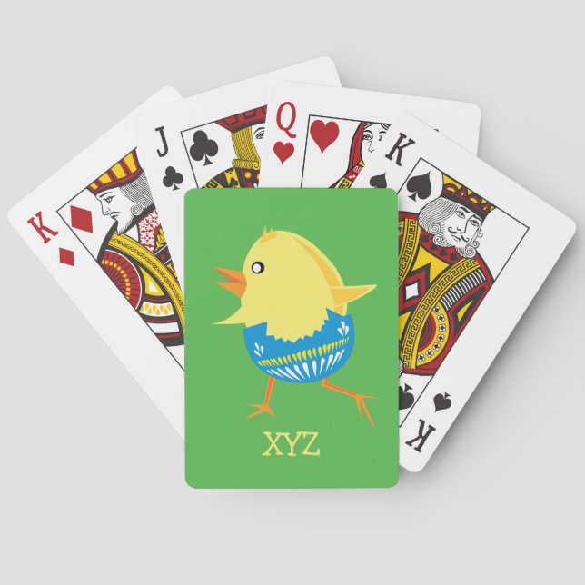 benutzerdefinierte Spielkarten für den Osterchick (Rückseite)