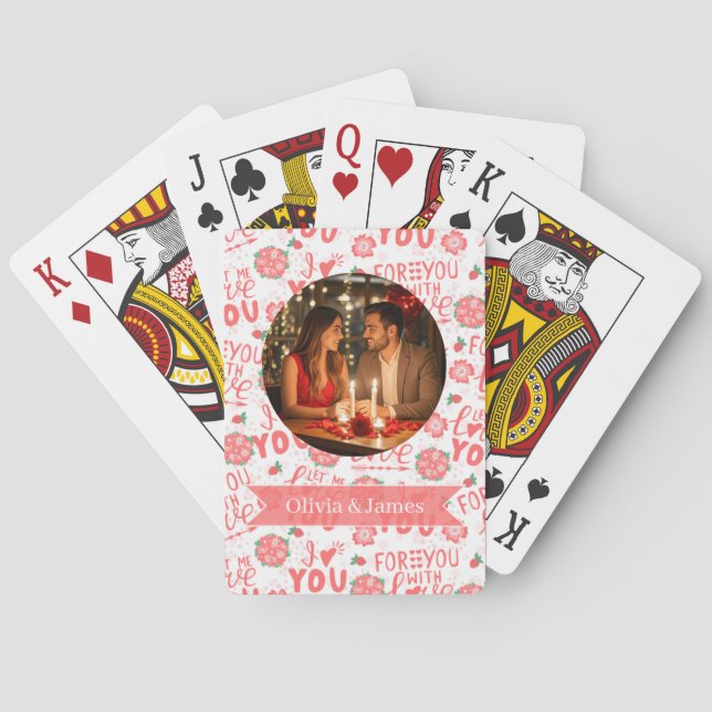 Benutzerdefinierte Spielkarten | Valentinstag Poke (Rückseite)