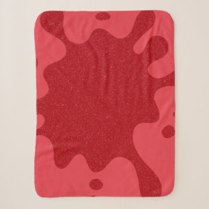 Benutzerdefinierte Splatter-Tomate-Rot-Sherpa-Deck Sherpadecke