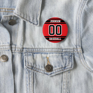 Benutzerdefinierte Sport-Button-Pin mit schwarzen Button