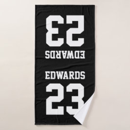 Benutzerdefinierte Sportarten mit Namen Badehandtuch