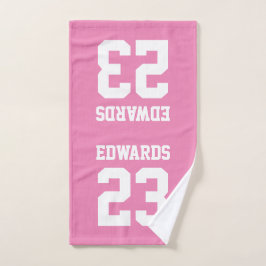 Benutzerdefinierte Sportarten mit Namen Handtuch