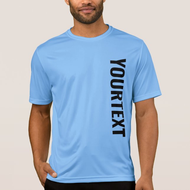 Benutzerdefinierte Sporttek Mens Textvorlage für g T-Shirt (Vorderseite)