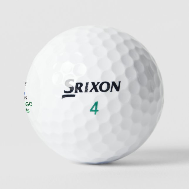 Benutzerdefinierte Srixon Soft Feel Golfbälle mit  (Logo)