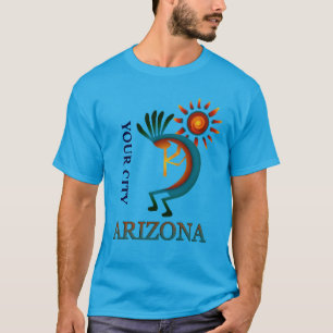 Benutzerdefinierte Stadt Arizona Kokopelli mit Son T-Shirt