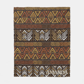 Benutzerdefinierte Stammes-Boho-Muster-Fliesendeck Fleecedecke