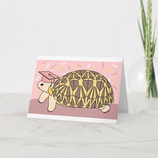 Benutzerdefinierte Star Tortoise Abschluss Card 3 Karte (Vorderseite)