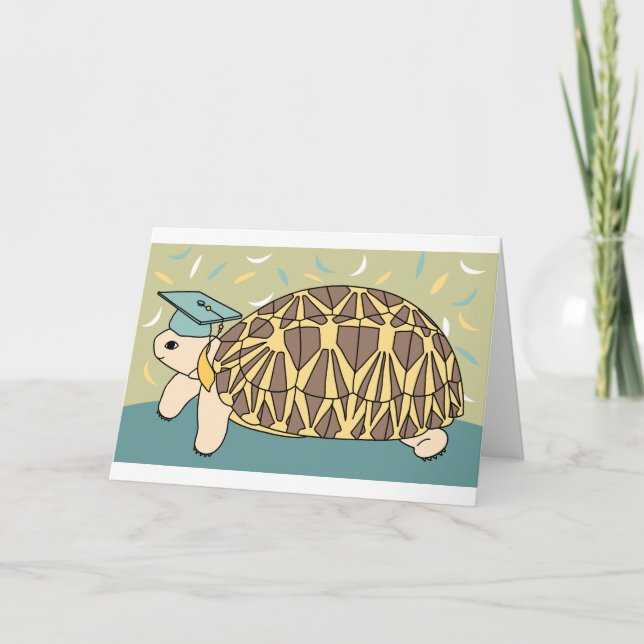 Benutzerdefinierte Star Tortoise Abschluss Card 4 Karte (Vorderseite)