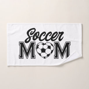 Benutzerdefinierte stolze Fußball-Mama-Sportfan-Au Handtuch