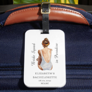 Benutzerdefinierte Strand-Junggesellinnenabschied- Gepäckanhänger