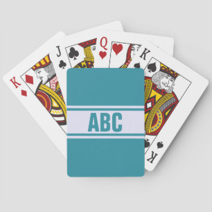 Benutzerdefinierte Stripes-Initialen zum Abspielen Spielkarten