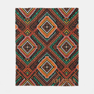 Benutzerdefinierte südwestliche Kilim-Diamant-Dunk Fleecedecke