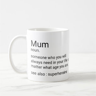 Benutzerdefinierte Summendefinition für die Mama Kaffeetasse