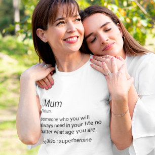 Benutzerdefinierte Summendefinition für die Mama T-Shirt