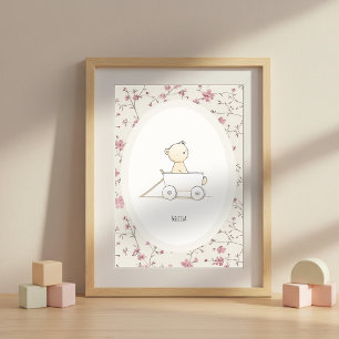 Benutzerdefinierte süße Babybär-Kunst – Namens-Nur Poster