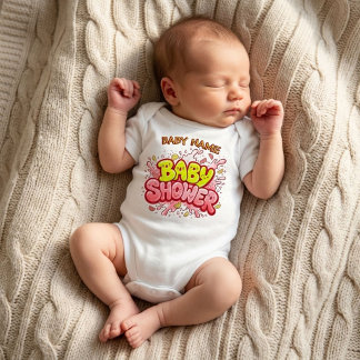 Benutzerdefinierte süße Babyparty Personalisierter Baby Strampler