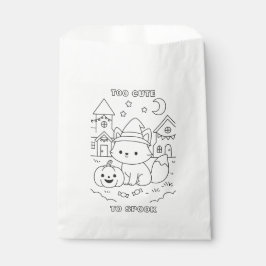 Benutzerdefinierte süße Halloween-Färbung Kinder-A Geschenktütchen