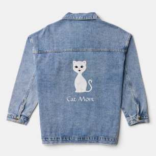 Benutzerdefinierte süße Katze und bearbeitbarer Te Jeansjacke