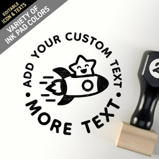 Benutzerdefinierte süße kawaii chibi Lo-Fi Raumrak Gummistempel