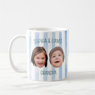 Benutzerdefinierte süße Kinder Baby Gesicht 2 Foto Kaffeetasse