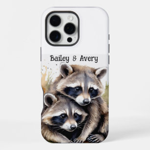Benutzerdefinierte süße kuschelnde Füchse Fuchs Pa iPhone 16 Pro Max Hülle