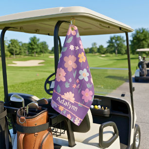 Benutzerdefinierte süße vintage Blumen-Geschenke f Golfhandtuch