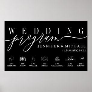 Benutzerdefinierte Symbole für das Black Wedding P Poster