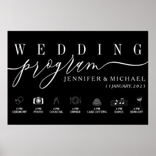 Benutzerdefinierte Symbole für das Black Wedding P Poster