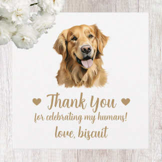 Benutzerdefinierte Tags der Golden Retriever Gastg Geschenkanhänger