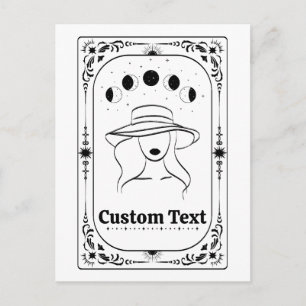 Benutzerdefinierte Tarot Astrologie Feministische Postkarte