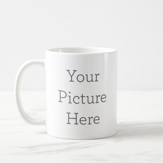 Klassische, weiße Tasse, 325 ml (Links)