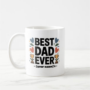 Benutzerdefinierte Tasse "Bester Vater je - [Name