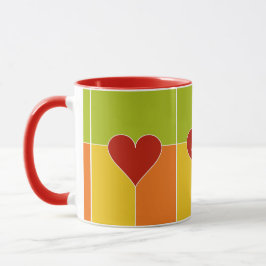 Benutzerdefinierte Tasse für das Herzmuster