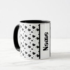 Benutzerdefinierte Tasse mit einem Namensschwarz-g