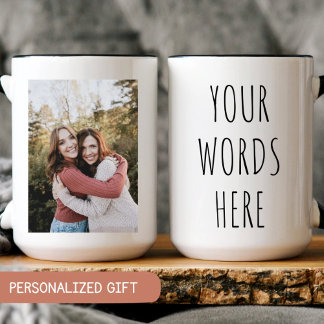 Benutzerdefinierte Tasse mit Foto und Text-Oma-Fot
