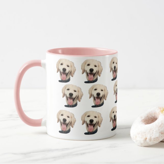 Benutzerdefinierte Tasse von Hunden | Hunde Mama G (Mit Donut)