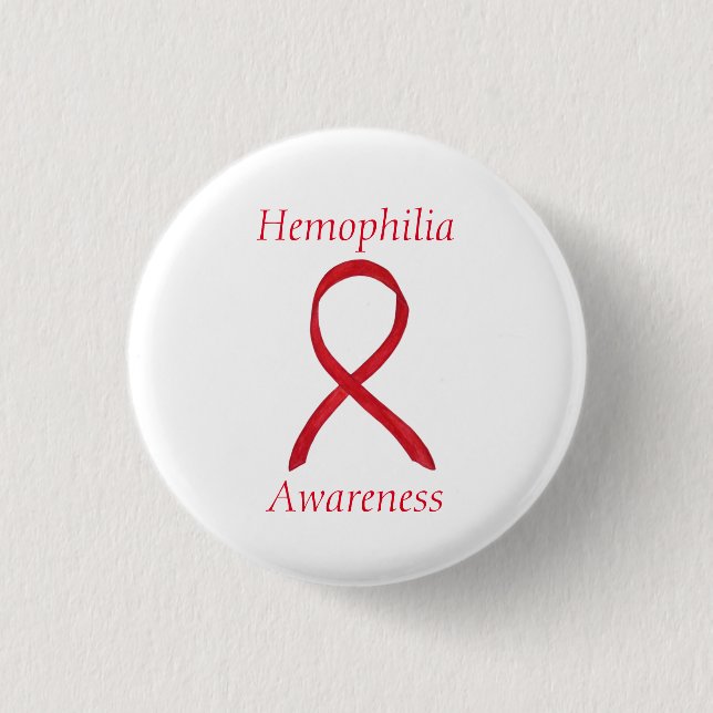 benutzerdefinierte Tasten der Hemophilia Red Aware Button (Vorderseite)