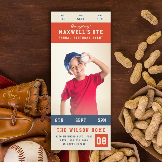 Benutzerdefinierte Teamfarben Sporting Event Ticke Einladung (Von Creator hochgeladen)